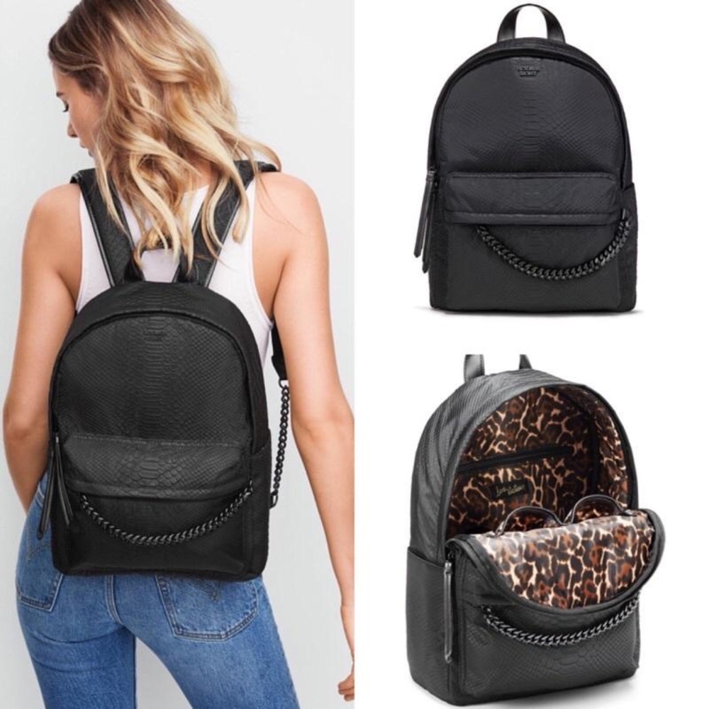 Victoria’s Secret snake print backpack